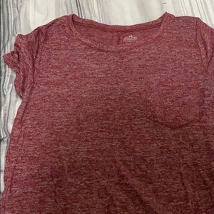 Burgundy Hollister shirt